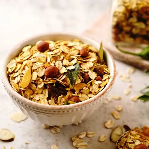 A bowl of Oats Diet Chivda