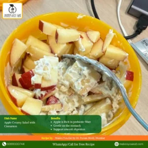 Apple Creamy Salad with Cinnamon