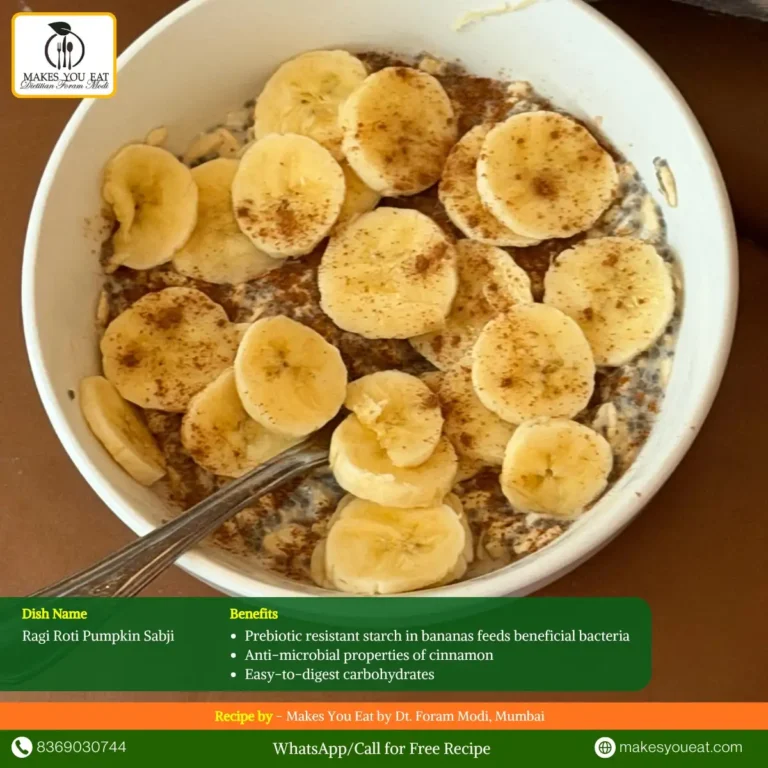 Chia Oats Cinnamon Banana Bowl