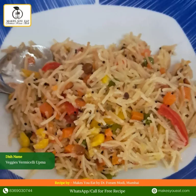 Gut healthy meal - Veggies Vermicelli Upma