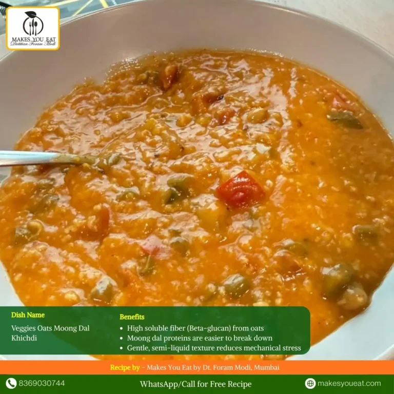 Veggies oats moong dal khichdi