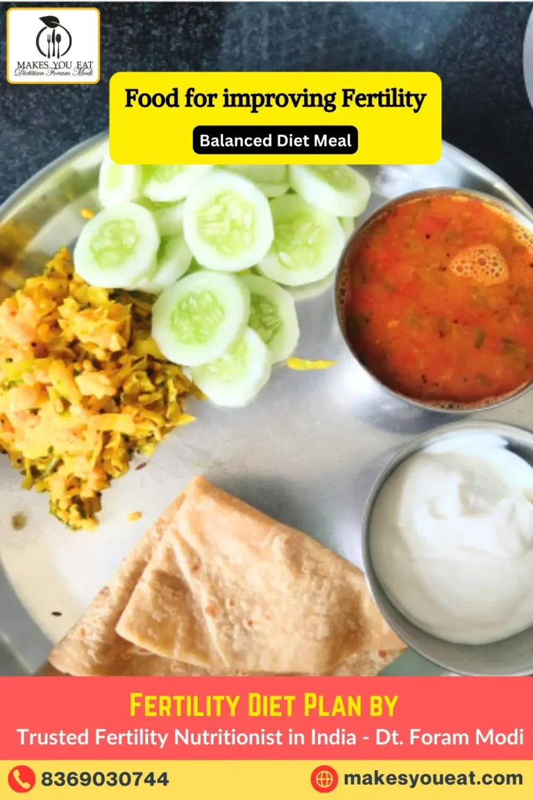 Fertility Boosting Foods - Balanced Diet Meal by Dietitian Foram Modi