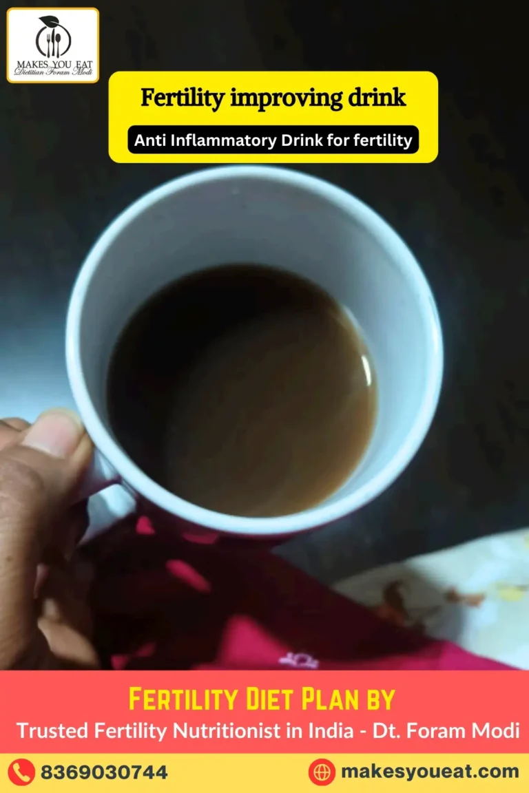 Fertility drink by Dietitian Foram Modi - Anti Inflammatory Drink for Fertility