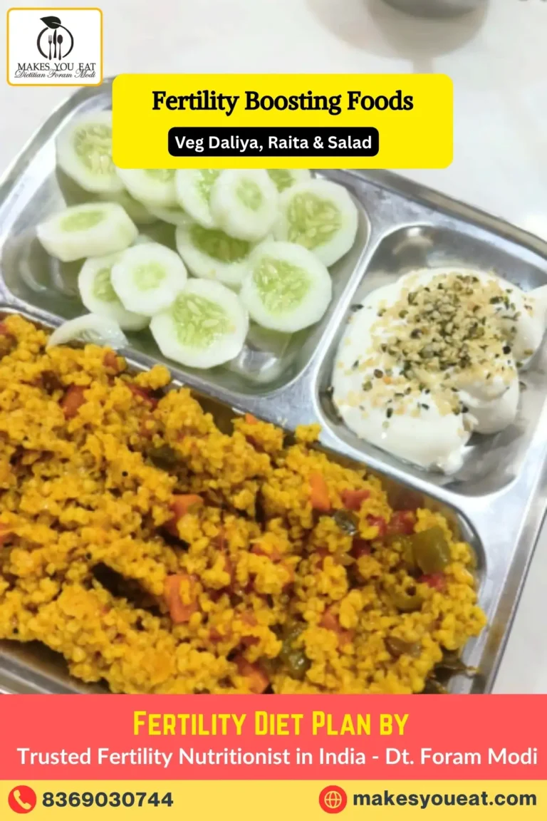 Veg Daliya, Raita & Salad