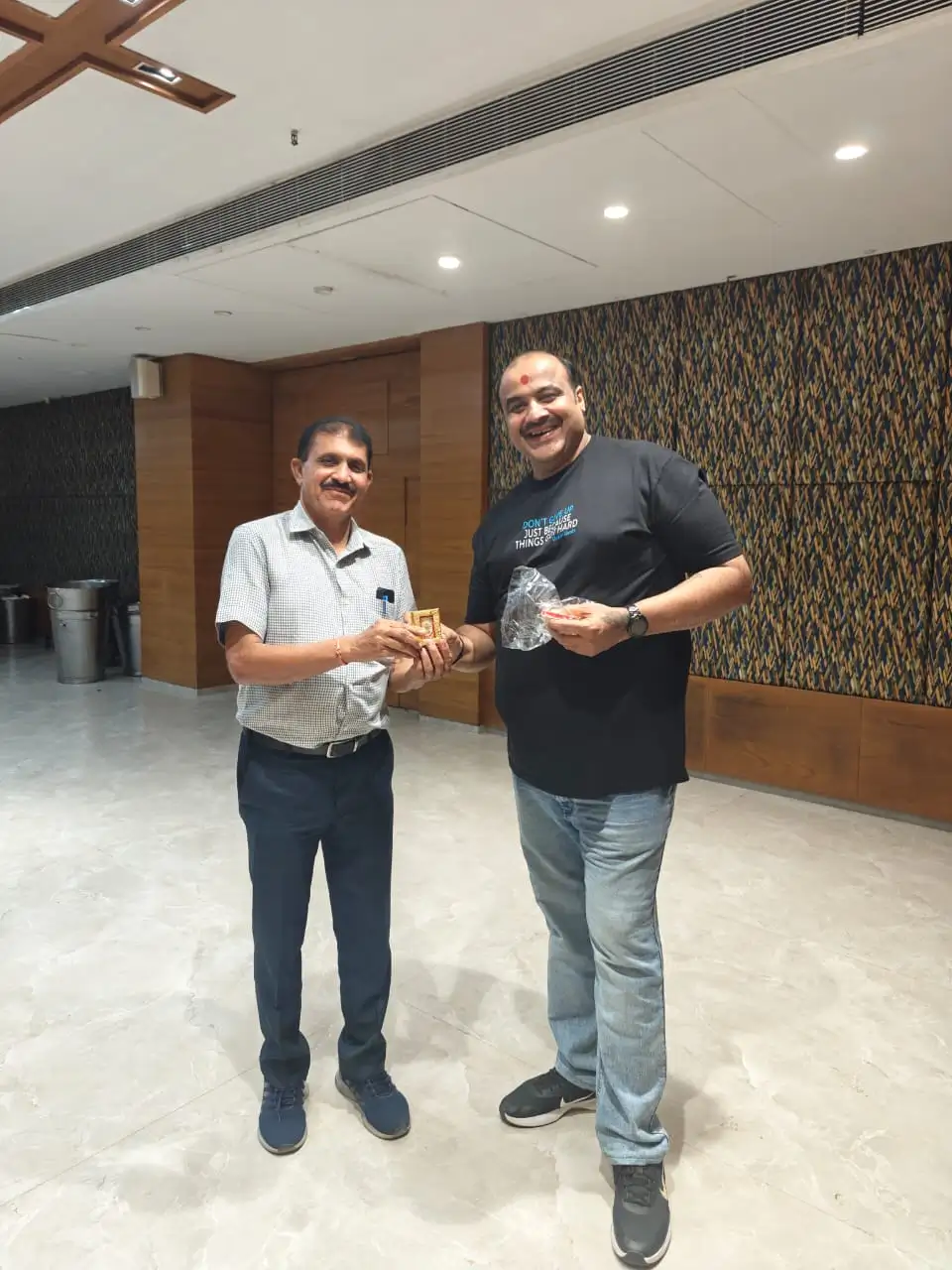 Paras bhai doing business meetings