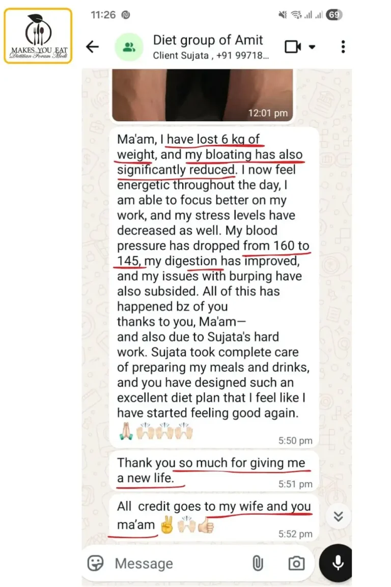 WhatsApp Screenshot 1 of Gut Health Diet Plan of Dt. Foram Modi