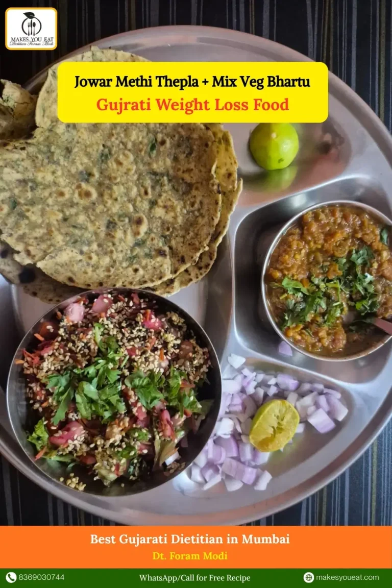 Jowar Methi Thepla + Mix Veg Bhartu