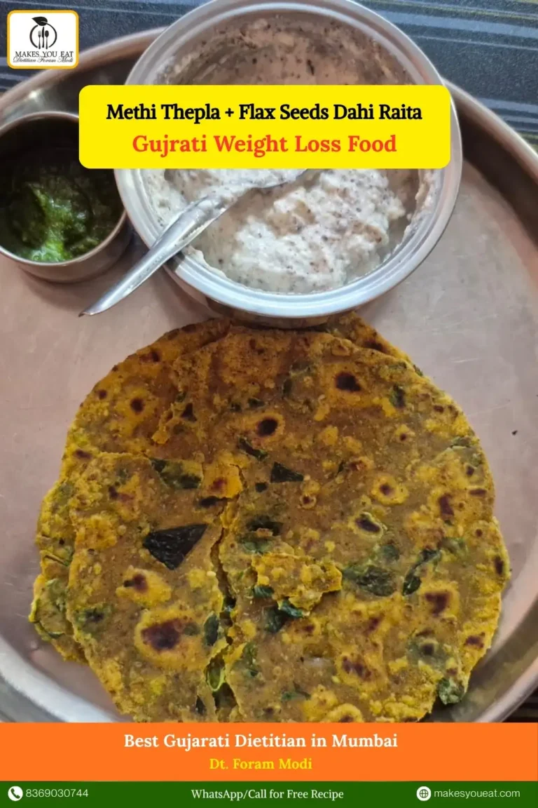 Methi Thepla + Flax Seeds Dahi Raita