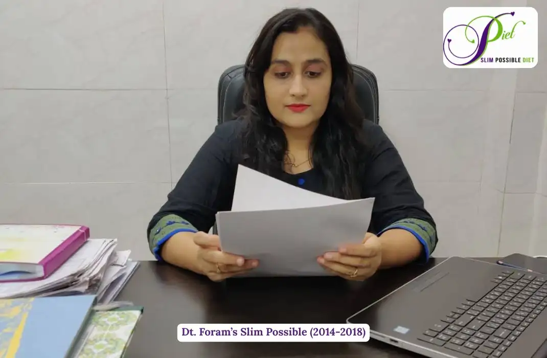 Dt. Foram Modi at Slim possible Nutrition Clinic, Borivali, Mumbai reading reports.