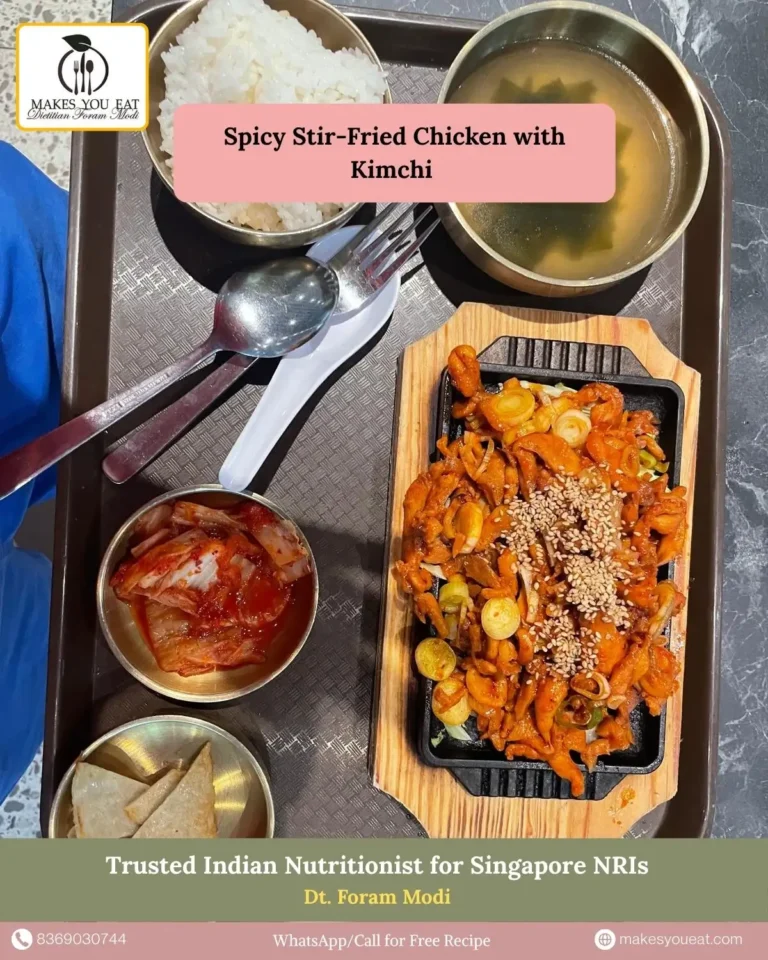 Spicy Stir-Fried Chicken with Kimchi Dish