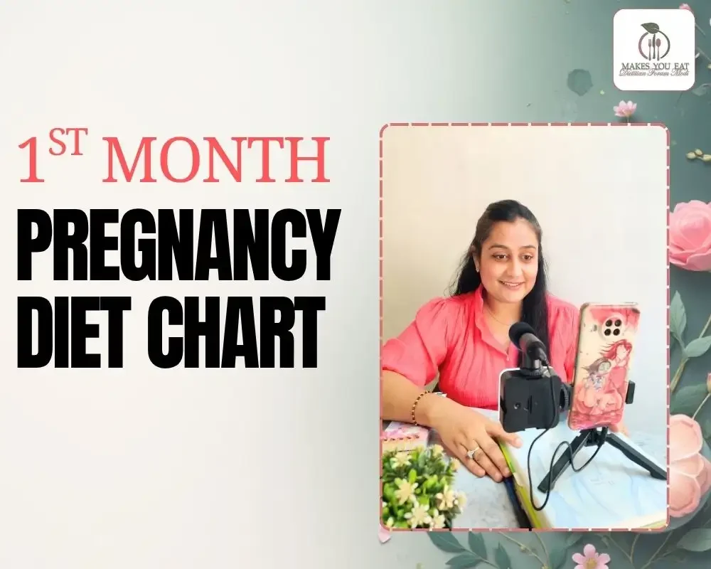 1st Month Pregnancy Diet Chart Indian PDF - Dietitian Approved