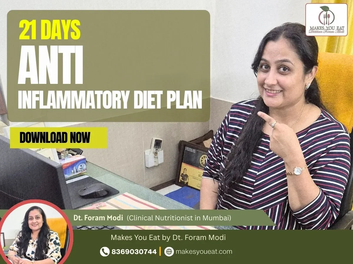 21 Days Anti Inflammatory Diet Free by Dt. Foram Modi