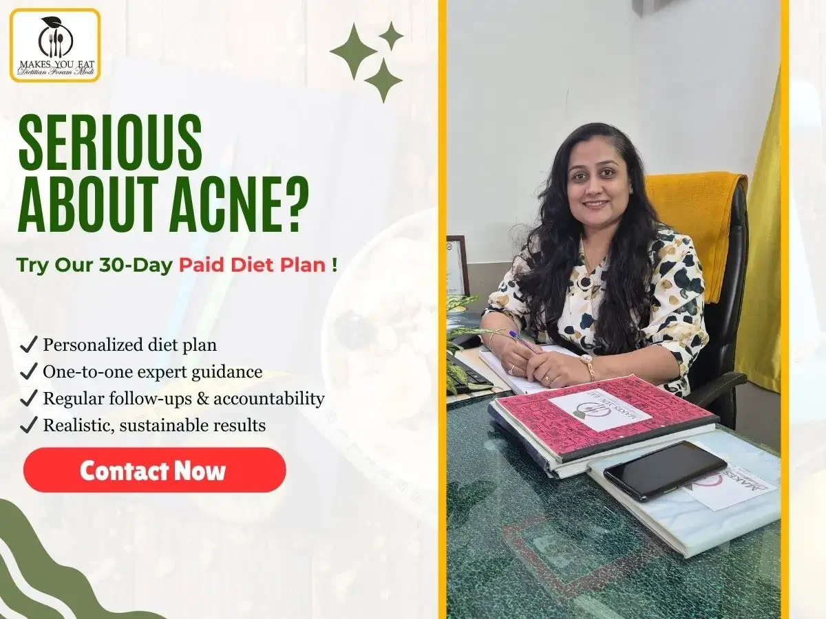 30 Day Acne Free Diet Plan for Clear Skin by Dietitian Foram Modi