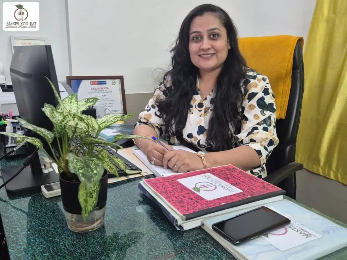 Dt. Foram Modi at her diet clinic in Borivali.