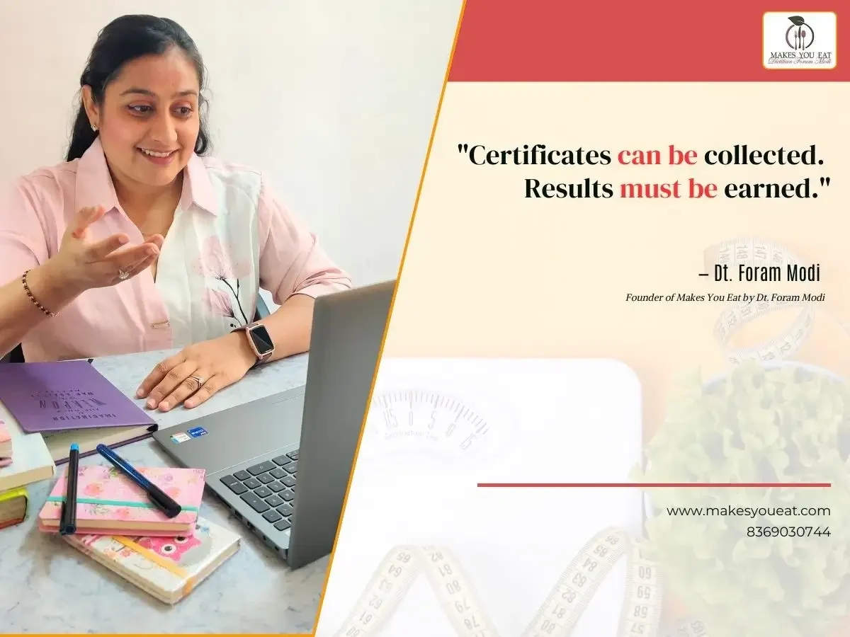 Check Credentials Before Choosing Your online dietitian in India