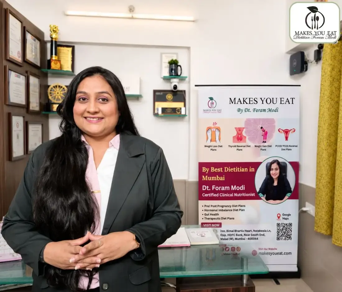 Dt. Foram Modi at her diet clinic in Borivali Mumbai.