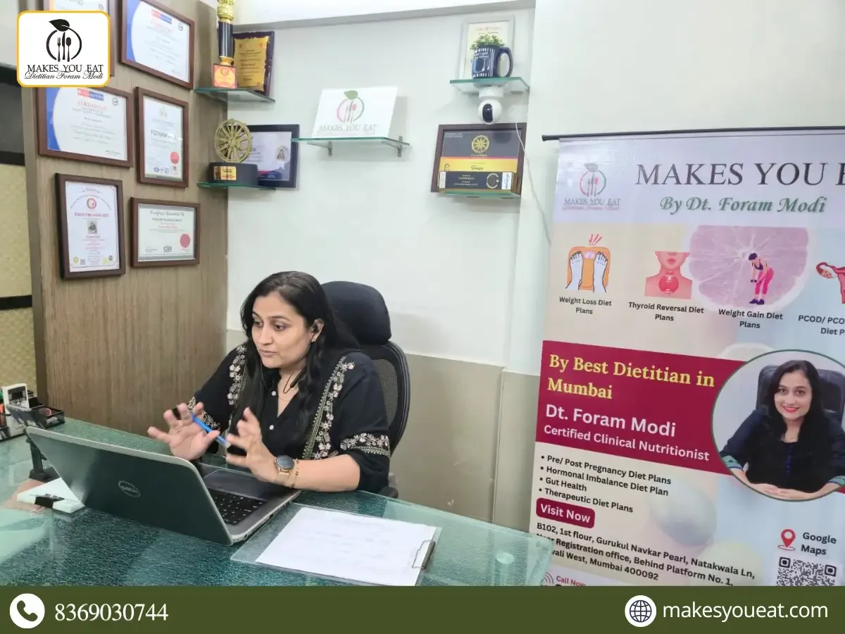 Online weight loss diet plan consultation by Dt. Foram Modi.