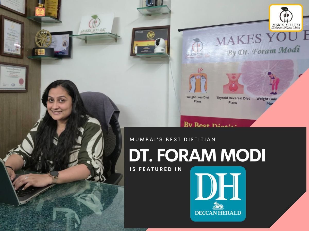 Dt. Foram Modi is featured in Deccan Herald