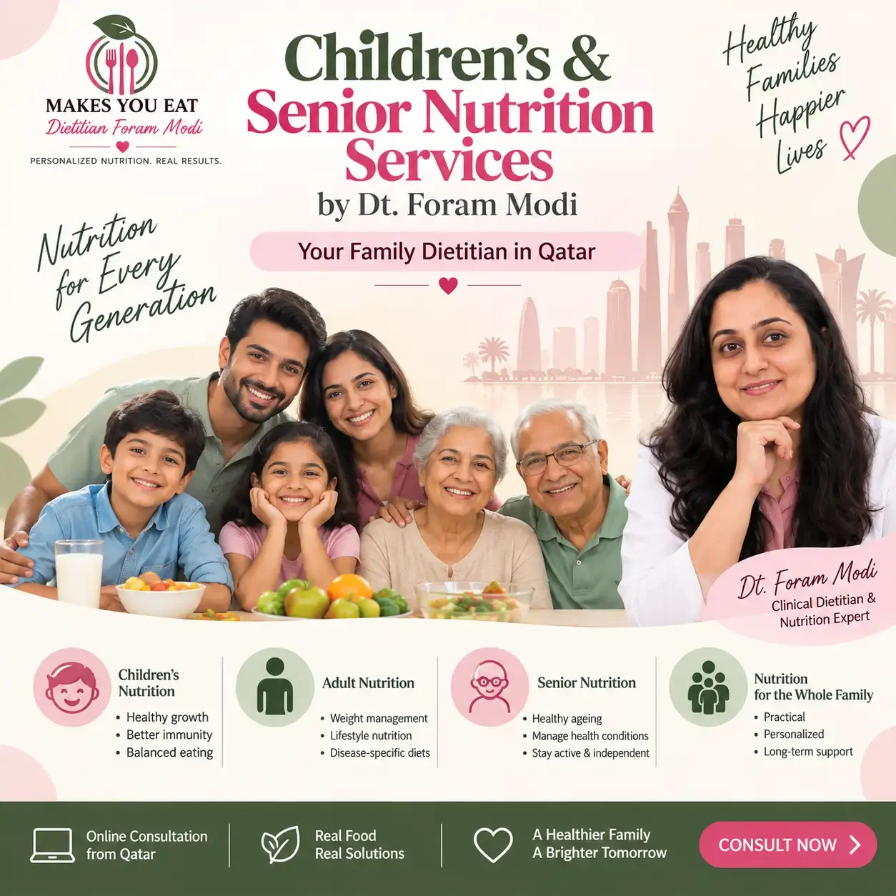 Family Dietitian in Qatar UAE - Dt. Foram Modi