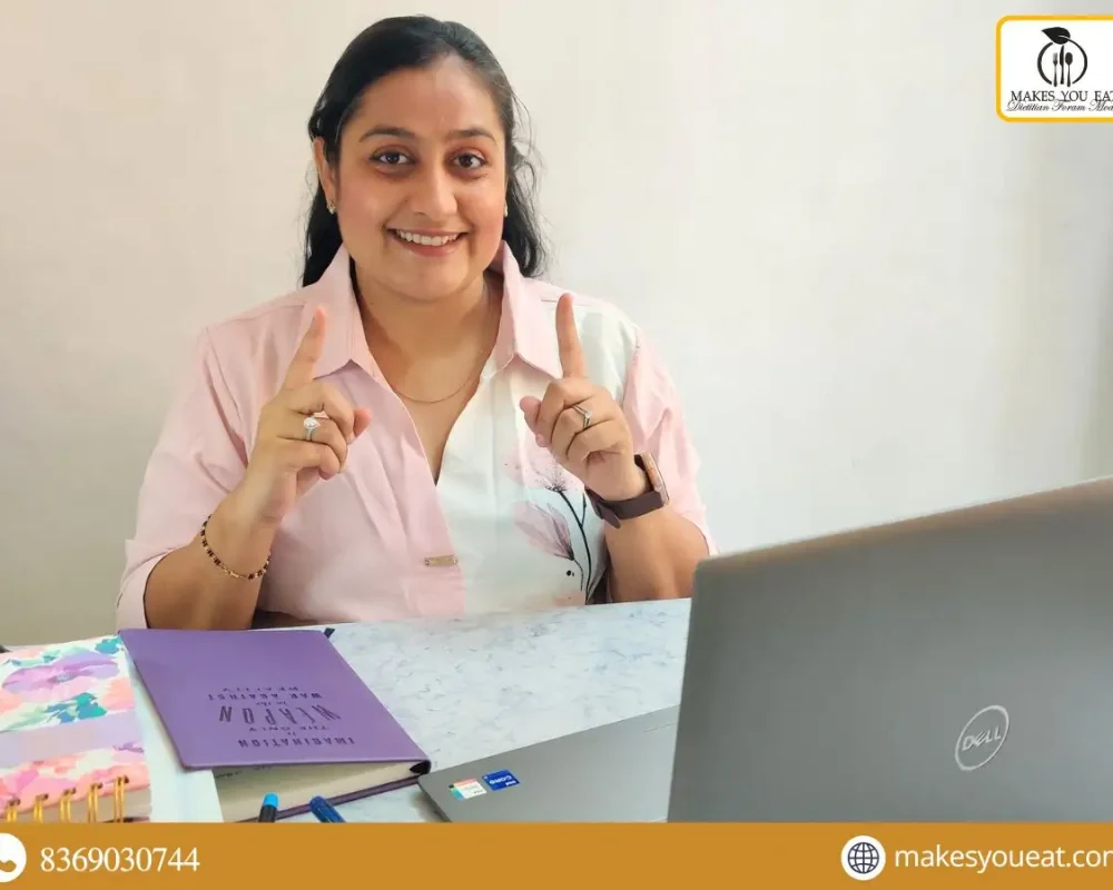 Dt. Foram Modi at her clinic.