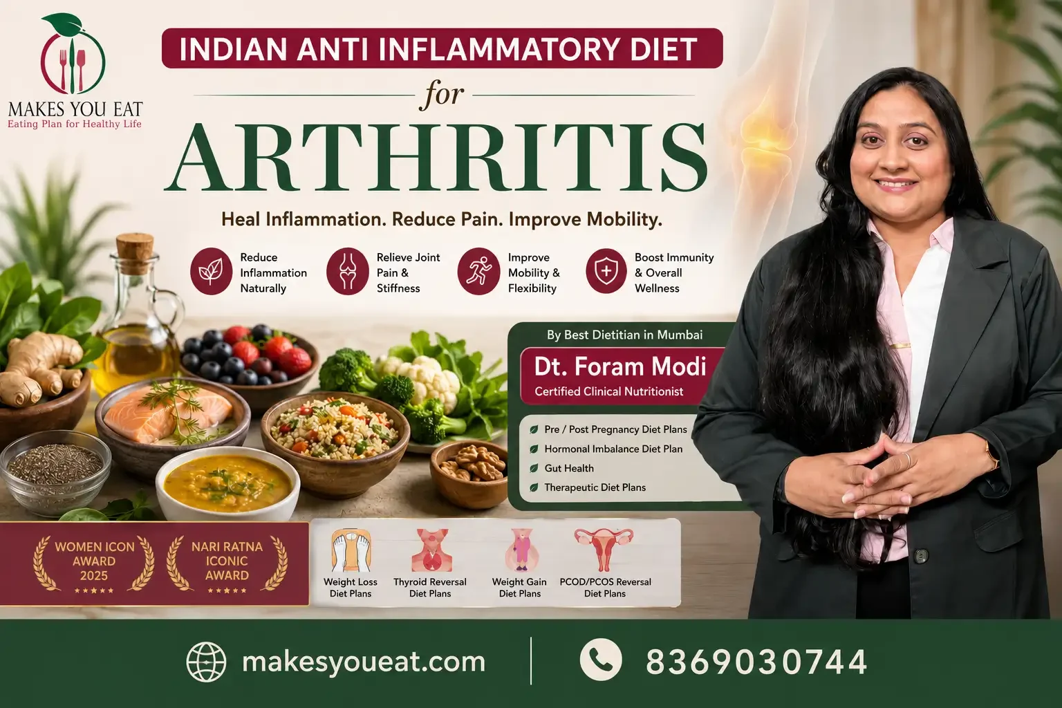 Indian Anti Inflammatory Diet for Arthritis by Dt. Foram Modi
