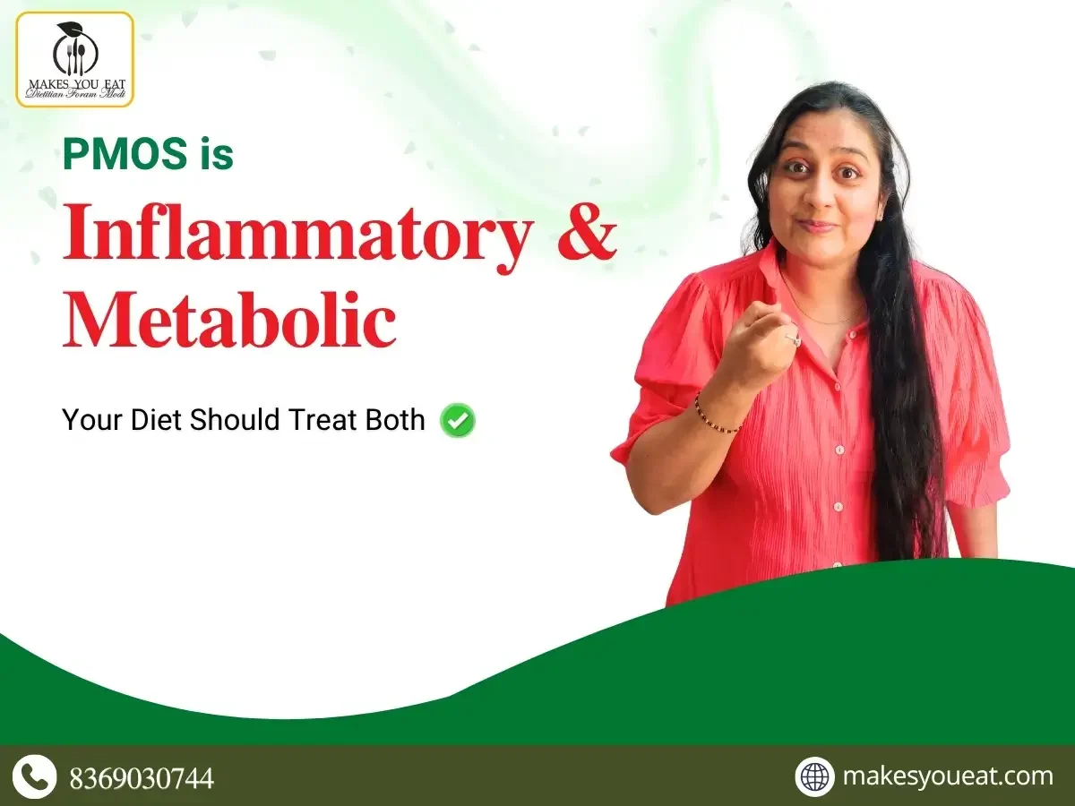 Infographic to mention PMOS is Inflammatory and Metabolic