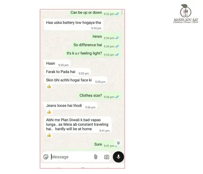 Ritesh saying he will be doing travel a lot – WhatsApp Screenshot Ritesh saying he will be doing travel a lot - WhatsApp Screenshot