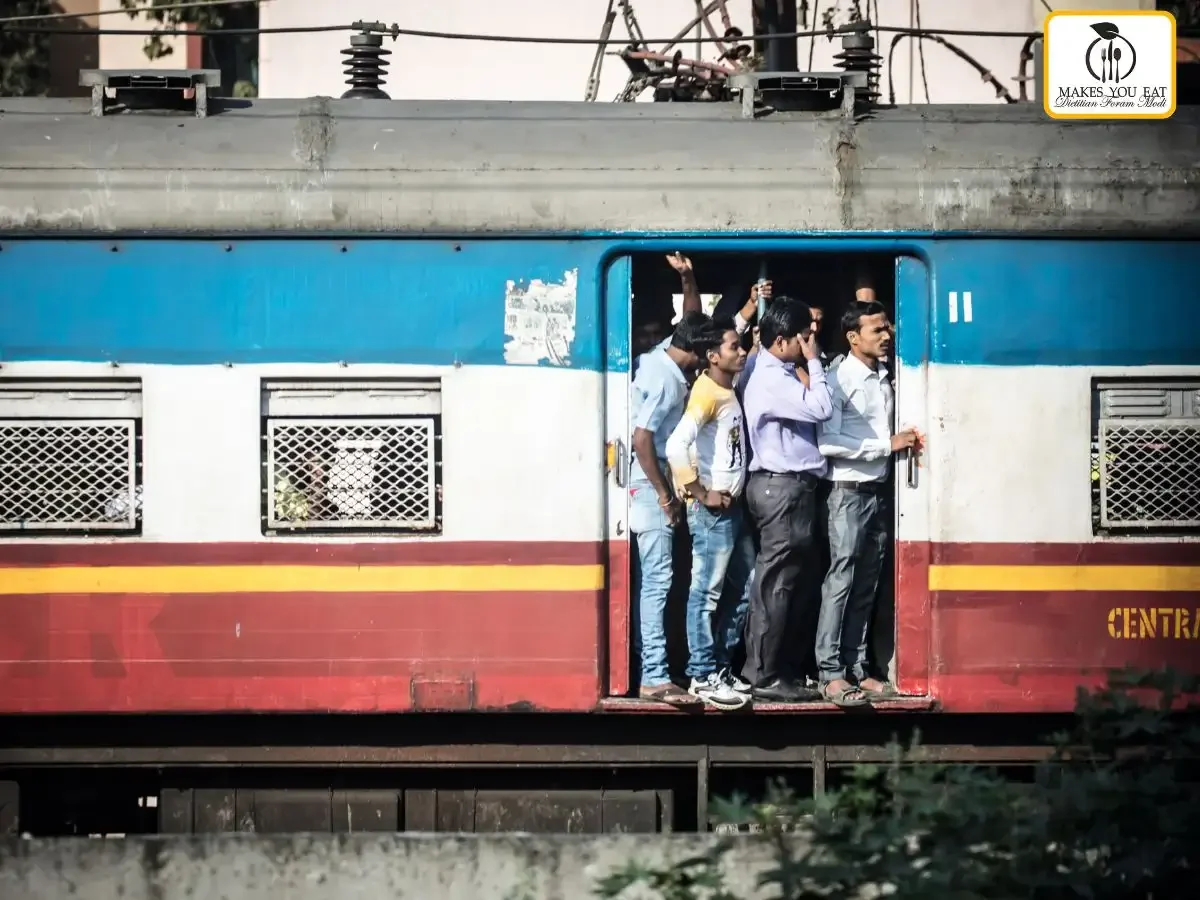 Stressed Mumbaikars Travelling in local trains